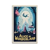 koanga Vintage Literarische Poster Alice im Wunderland, 