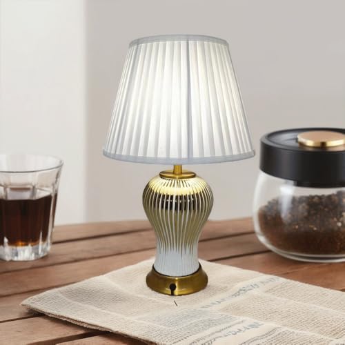 Lampe de Bureau en Céramique Luxe Style Nouveau Chinois - 4