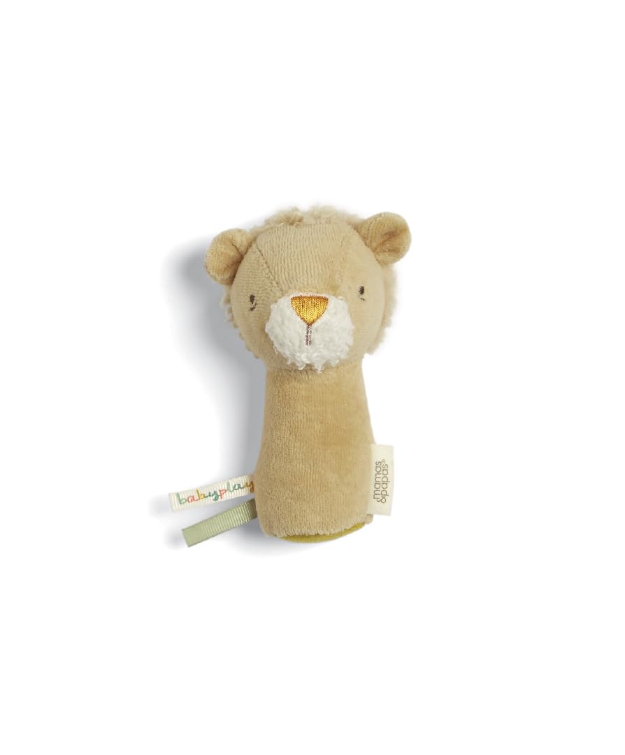 Mamas & Papas Baby/Toddler Activity Mini Rattle - Babyplay Lenny Lion