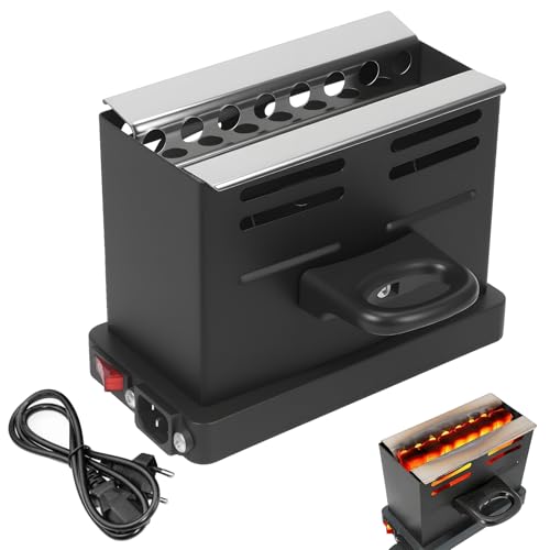 PORFOYO Allume Charbon Chicha 800W, Allume Charbon Électrique avec Câble de 40cm, Démarreur à Charbon, Réchaud électrique Coalfire, Allume Charbon pour La Cuisine à La Maison Camping Barbecue