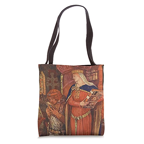 Bolsa tote artística de Santa Margarita, Reina de Escocia, católica miniatura 1