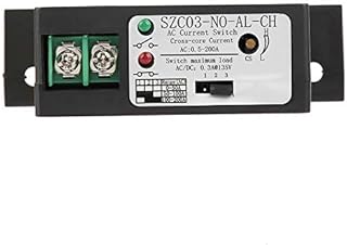 Hilitand Current Sensing Switch,Normally Open Current Sensing Switch Adjustable AC 0.5-200A (Model SZC03-NO-AL-CH), Transformer