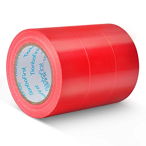 Preisvergleich Produktbild Professionell Gewebeband schwarz, extra stark Panzerband Panzertape (Rot)