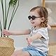 TogtherKings Baby Sonnenbrille mit Riemen, Retro Runder Rahmen Flexibel Polarisiert UV400, Baby mit Riemen,Sonnenbrille Kinder, für Säugling Kleinkind Neugeborenen Mädchen Jungen Alter 0-36 Monate