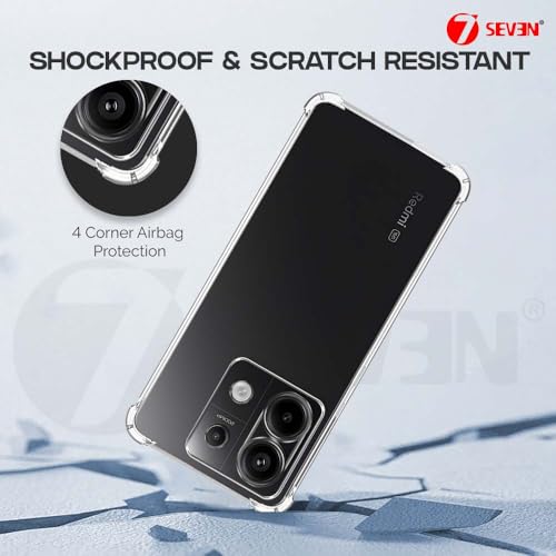 7SEVEN® Compatible With Mi Redmi Note 13 Pro 5G Mobile Back Cover Transparent Case Shock Proof Design Camera Edge Protection Crystal Clear Phone Cases Silicon Soft TPU and Flexible Bumper Xiaomi Cover - Image 5