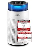 COWAY Luftreiniger Allergiker – Superleise, mit Schlafmodus & Stimmungslicht, entfernt 99,999 % Partikel bis 0,01 µm, mit ECARF-Siegel, gegen Pollen, Staub & Tierhaare, CADR 244 m³/h, AIRMEGA 100