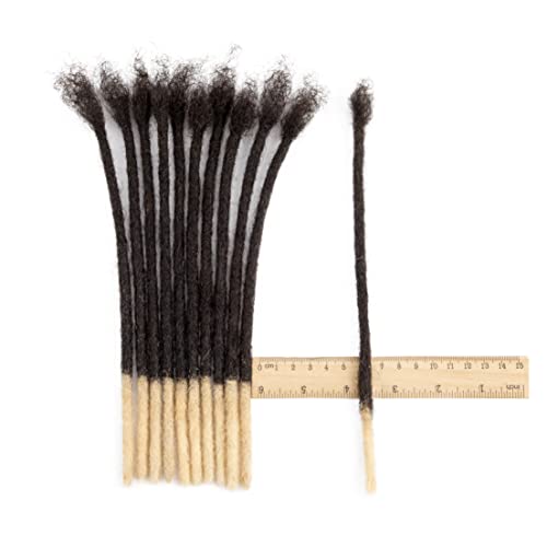 100% Human Hair Dreadlocks Extensions 8 inch Afro Kinky Black 30 Strands 0.4cm Fashion Crochet Braiding Hair For Women by Originea (30 Locs - Image 4