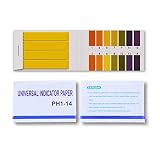 Bandes de test de pH - Plage de valeur de pH 1 à 14 - Indicateurs de papier universel - Papier de test de vernis - Idéal pour tester de nombreuses substances quotidiennes
