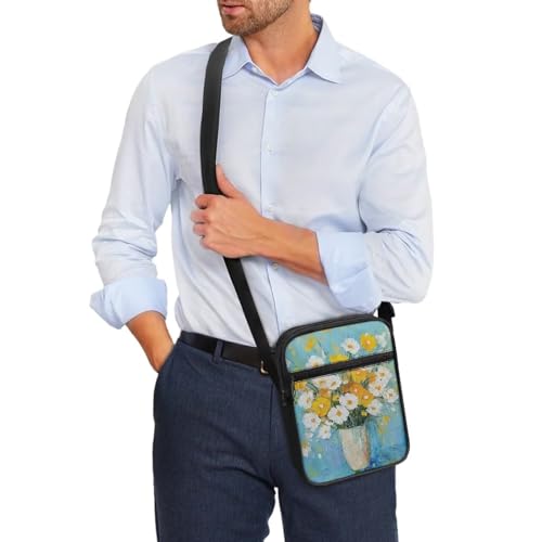 Little Messenger Bag Women's Lightweight Adjustable Strap Crossbody Purse with Zipper Pockets3