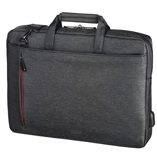 Hama Laptop Tasche bis 13.3 Zoll (Notebook Tasche für Laptop, Tablet, MacBook, Chromebook bis 13,3 Zoll, Umhängetasche als Arbeitstasche oder Schultasche für Herren und Damen) schwarz