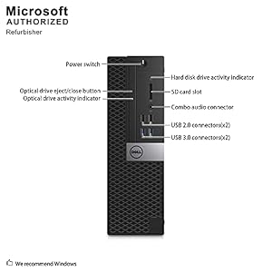 Dell OptiPlex 7040 Small Form Factor PC, Intel Quad Core i7-6700 up to 4.0GHz, 16G DDR4, 512G SSD, Windows 11 Pro (Renewed) — photo 5 of 5