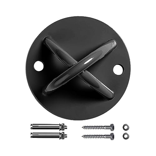 RHINOSPORT Suspension Trainer Wall/Ceiling Mount Anchor Bracket for Suspension Straps, Gymnastic Rings, Olympic Rings, Yoga Swing & Hammock, Battle Ropes