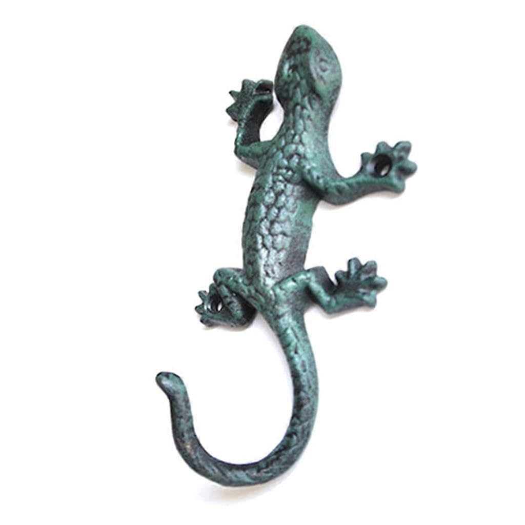 JOYHAPPST Retro House Lizard Garden Hook for Key Hanger Garden Decoration Rack Wall Door D