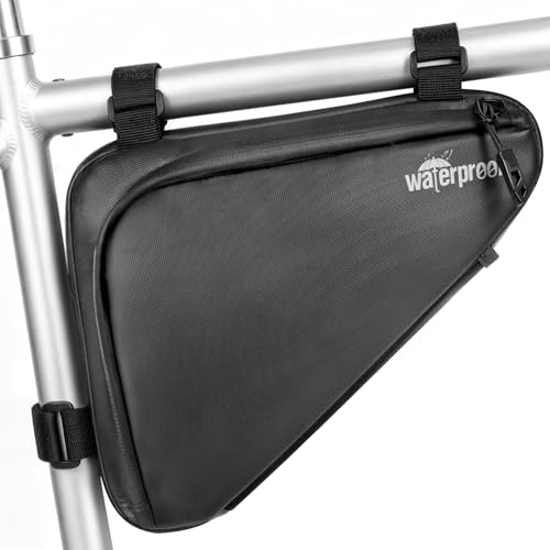 NDakter Bike Bag:Bike Frame Bag & Bicycle Repair Kit, 2L Waterproof Storage Pouch with 16-in-1 Multi-tool, Portable Bike Tool Set for Flat Tire Repair, Cycling Accessories for Mountain Road Bike, MTB
