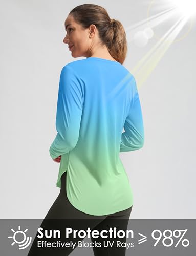 Image of Women's Sun Shirts UPF 50+ Long Sleeve UV Protection Shirt Lightweight Quick Dry Workout Hiking Tops for Women