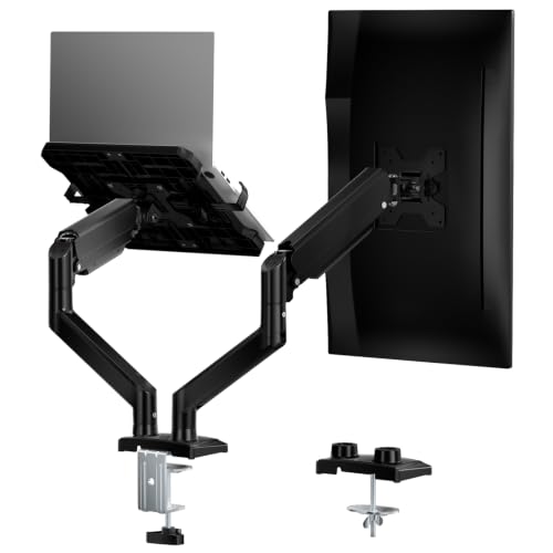 WALI Laptop and Monitor Stand for 17” Notebook and 32” Monitors