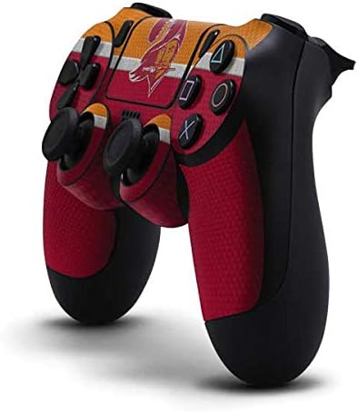 Vista 10 de Skinit Calcomanía para juegos compatible con el controlador de PS4, diseño oficial de los Tampa Bay Buccaneers de la NFL Rojo
