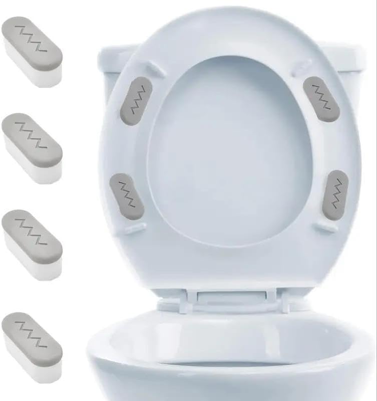 2 PcsToilet Seat Bumper, Bidet Seat Bumpers with Strong Buffer and Adhesive Function for Bidet Attachment, 4pcs