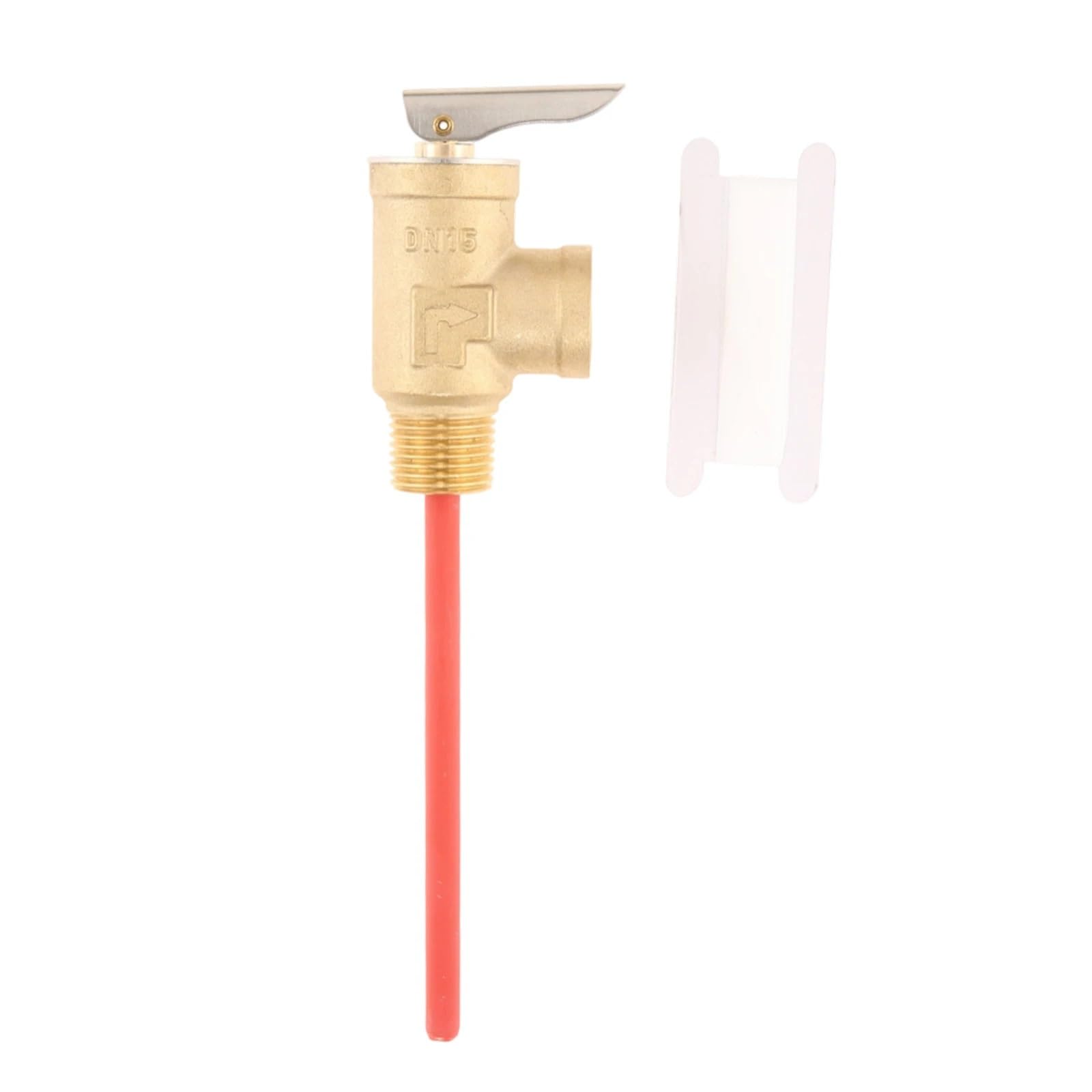 Zcdyghu Dn15 Brass Pressure Relief Npt 3/4Inch 1/2Inch Thread Electric Water Heater Temperature And Reducing Dn20 (Dn15)