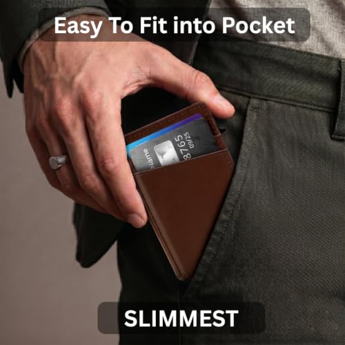Image of FELSTAR Pu Leather Pop Up Card Holder Wallet for Men Women (Bi-Fold Wallet)