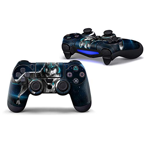 Sololife Wolf PS4 Controller Skin Stickers for Sony Playstation 4 DualShock Wireless Controller