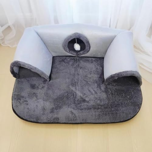 Tunnel pour chat pliable en polyester résistant pour stimuler la curiosité des félins
