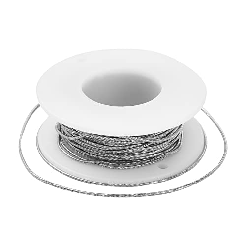 UR URLIFEHALL 32.8 Feet/10m 304 Stainless Steel Round Snake Chains Silver Soldered Links Chains with Spool for Necklace Jewelry Making 0.9mm