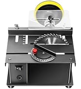 Mini Table Saw, 200W 8500RPM Small Desktop Multi-Functional Cutting Bench for Wood/PCB/Acrylic/Pl...