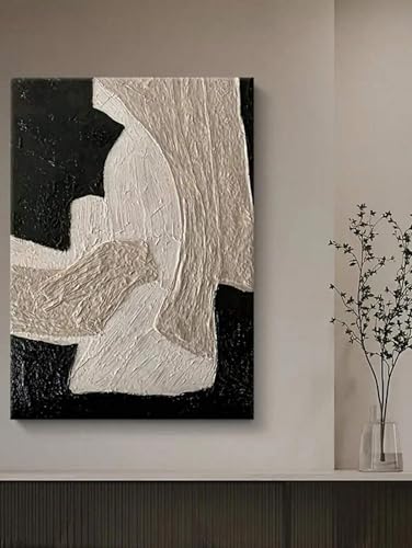 Toile abstraite haut de gamme à rayures avec cadre élégant 80x120