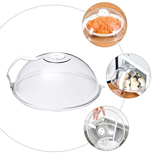 HEMOTON Fumante Cloche Capa para Placa de Microondas, Espátula de Espátula para Cozinha, Comida, À P