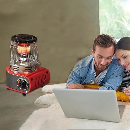 Lightweight Stainless Steel Portable Kerosene Heater Stove: Ideal for Indoor Use and Camping, Compact Oil - Burning Heating Solution(Color:Yellow)