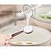 Measuring Spoons Set, ChicAid Rose Gold Plated Metal Teaspoons and Tablespoons, with Detachable Ring Holder, for Dry and Liquid, Fits in Spice Jar, Set of 6
