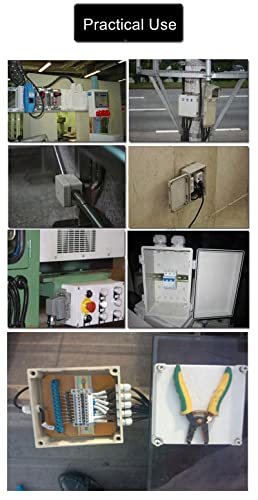 Fielect 5Pcs Electronic Junction Box Abs Plastic Dustproof Junction Project Box Electrical Project Case Enclosure Power Junction Box 1.89" X 1.06" X 0.55" #TOP5