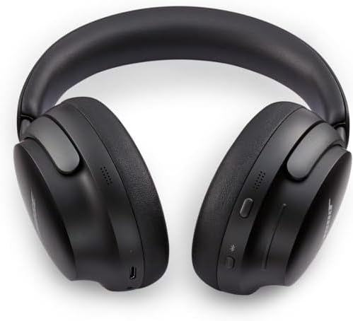 Bose QuietComfort 울트라 블루투스 헤드폰, 공간 오디오가 있는 무선 헤드폰, 마이크 포함 오버 이어 노이즈 캔슬링, 최대 24시간 재생, 블랙 — 사진 6