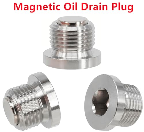 Dsnaduo 1 peça plugue de drenagem de óleo de motor magnético de aço inoxidável adequado para Porsche