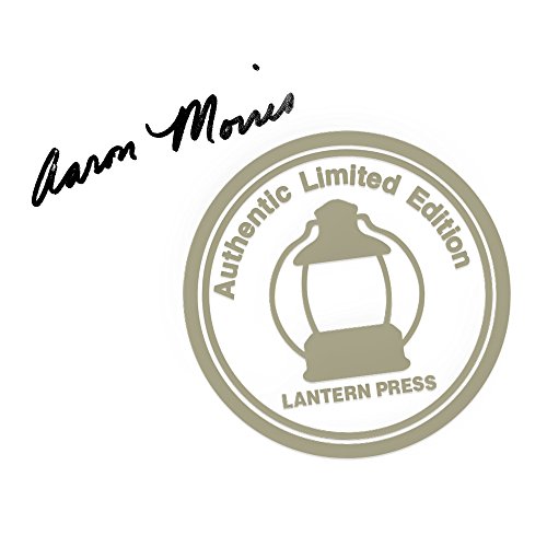 Santa Monica, California, Pier At Night (16X24 Hand Signed Print Master Giclee Gallery Art Print, Vivid Textured Wall Decor) #TOP4