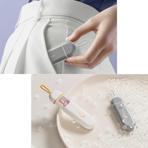 BLSYHDH 3-packs Pillenorganizer, Draagbaar Pillendoosje Om Medicijnen in Te Bewaren 3 Grote Aparte Compartimenten Reis-vochtbestendig Pillendoosjes voor Tabletten Vitaminen Levertraansupplementen - Afbeelding 6