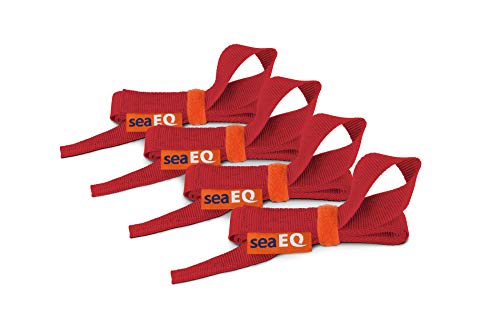seaEQ YACHTSPORT EQUIPPED Segeleinbinder, Zeising, Segelbinder RR 1400 red, 4er Set