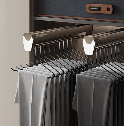 Rail de garde-robe rétractable pour optimiser les placards profonds - 5