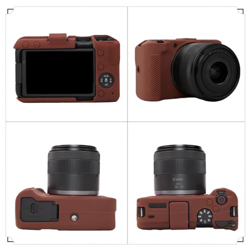 Funda de silicona para cámara Canon EOS R50 V, protectora y ligera miniatura 4