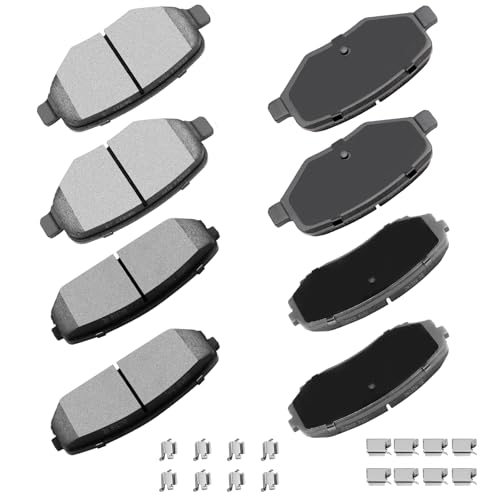 cciyu D1258 D1377 Ceramic Front Rear Disc Brake Pad Set