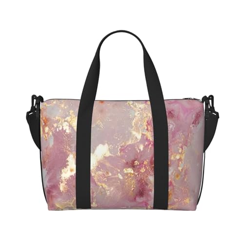 Sac de voyage marbre rose logeable pour éviter la surcharge