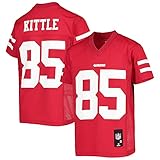 Outerstuff Youth George Kittle Scarlet San Francisco 49ers Replica Player Jersey