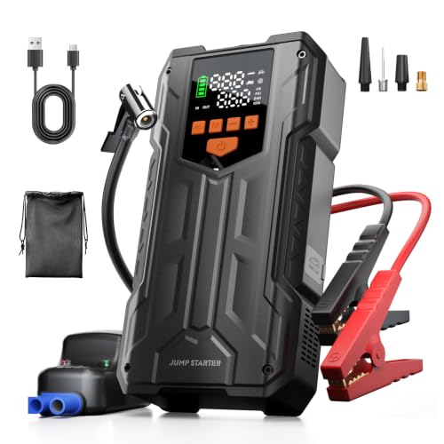 4000A Jump Starter with Air Compressor, Portable Car Battery Charger - image 1