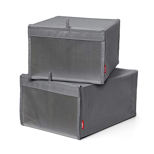 Rayen Shoe Boxes, Grey, Medidas: 23 x 34 x 16 cm - Image 2