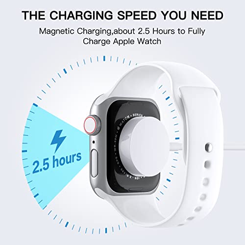 Watch Charger Compatible With Apple Watch Charger, Magnetic Charging Cable For Iwatch Series 8/7/6/Se/5/4/3/2,Portable Wireless Charger With Usb Charging Cord (3.3Ft / 1M) #TOP2