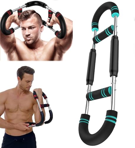 Twister - Ejercitador de brazo con espuma, ejercitador de pecho para hombres, barra de entrenamiento de primavera, antebrazo, tríceps, fortalecedor muscular, expansor de pecho, agitador, entrenador de