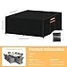 HEIMUNI Abdeckung Gartenmöbel Wasserdicht Lounge Abdeckung Schutzhülle Gartenmöbel Winterfest Abdeckplane Gartentisch 420D Oxford Abdeckhauben Hüllen für Gartentische Terrassenmöbel 220x150x90cm