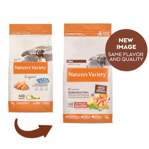 Nature's Variety No Grain Croquettes pour Chiens Adultes Mini - Saumon Norvégien - 7kg – Image 3
