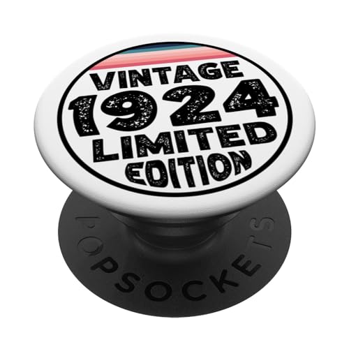 Edición especial limitada Birthday Born in 1924 PopSockets PopGrip Intercambiable